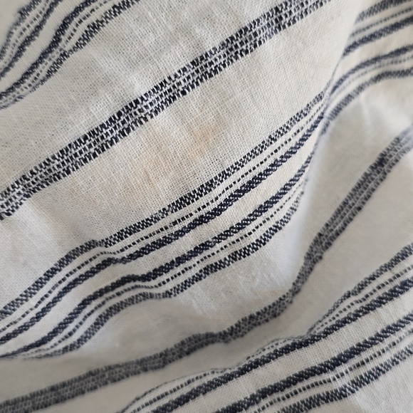 Madewell Linen-Cotton Paperbag Pants in Dark Baltic Stripe - Picture 11 of 11